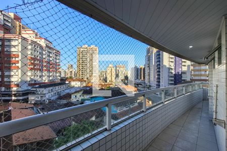 Sacada de apartamento para alugar com 2 quartos, 75m² em Guilhermina, Praia Grande