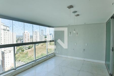 Varanda da Sala de apartamento à venda com 3 quartos, 198m² em Vila da Serra, Nova Lima