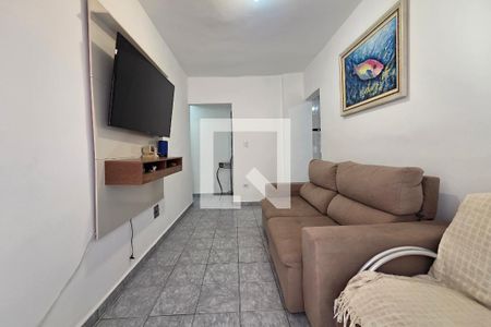 Sala de apartamento para alugar com 1 quarto, 54m² em Cidade Ocian, Praia Grande