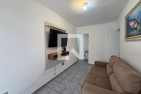Sala de apartamento para alugar com 1 quarto, 54m² em Cidade Ocian, Praia Grande