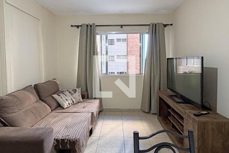 Sala de apartamento para alugar com 1 quarto, 48m² em Aparecida, Santos