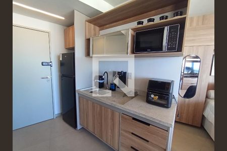 studio cozinha de kitnet/studio para alugar com 1 quarto, 42m² em Barra da Tijuca, Rio de Janeiro