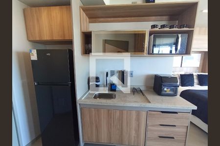 studio cozinha de kitnet/studio para alugar com 1 quarto, 42m² em Barra da Tijuca, Rio de Janeiro
