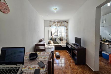 Sala de apartamento para alugar com 1 quarto, 37m² em Cidade Ocian, Praia Grande