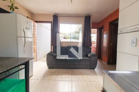 Sala/Cozinha de casa de condomínio à venda com 2 quartos, 47m² em Campo de Santana, Curitiba