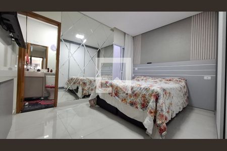 Quarto 1 suíte de casa para alugar com 3 quartos, 130m² em Vila Camilópolis, Santo André