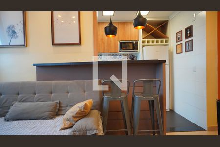Cozinha americana  de apartamento para alugar com 2 quartos, 45m² em Humaitá, Porto Alegre