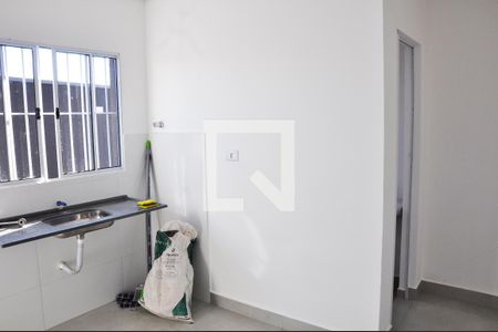 Detalhe - Sala e Cozinha de apartamento à venda com 1 quarto, 28m² em Vila Zat, São Paulo