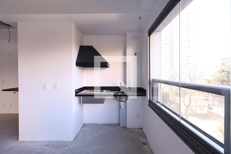 Varanda gourmet  de apartamento à venda com 3 quartos, 133m² em Jardim, Santo André