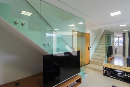 Sala de apartamento à venda com 3 quartos, 105m² em Santa Branca, Belo Horizonte