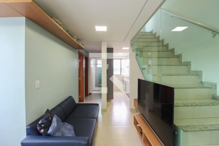 Sala de apartamento à venda com 3 quartos, 105m² em Santa Branca, Belo Horizonte
