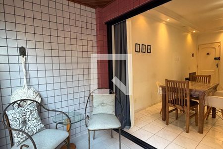 Varanda da Sala de apartamento para alugar com 1 quarto, 70m² em Aparecida, Santos