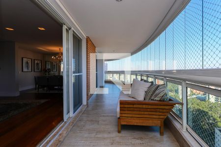 Varanda da Sala de apartamento para alugar com 4 quartos, 370m² em Vila Andrade, São Paulo