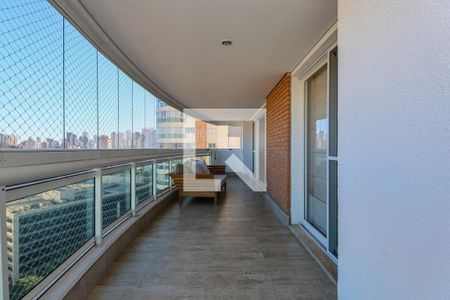 Varanda da Sala de apartamento para alugar com 4 quartos, 370m² em Vila Andrade, São Paulo