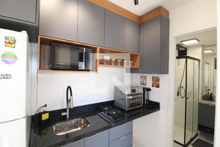 Sala / Cozinha de apartamento à venda com 1 quarto, 30m² em Vila Pauliceia, São Paulo