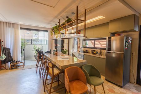 Sala 1/Cozinha de apartamento à venda com 1 quarto, 116m² em Serra, Belo Horizonte