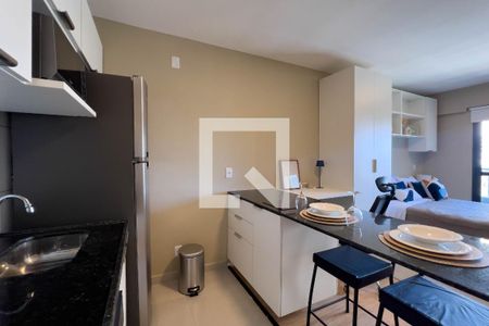 Cozinha de kitnet/studio para alugar com 1 quarto, 25m² em Vila Mariana, São Paulo