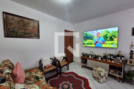 Sala de TV de apartamento à venda com 2 quartos, 54m² em Jardim Santo André, Santo André