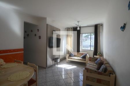 Sala de apartamento para alugar com 3 quartos, 69m² em Vila Julia, Guarujá