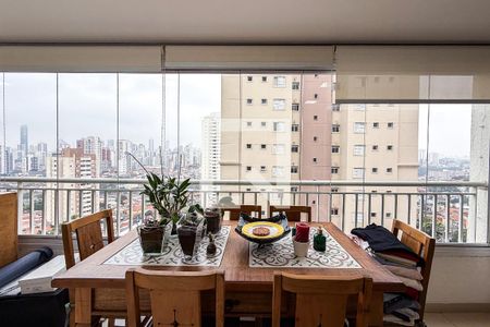 Varanda da Sala de apartamento à venda com 3 quartos, 129m² em Vila Bertioga, São Paulo