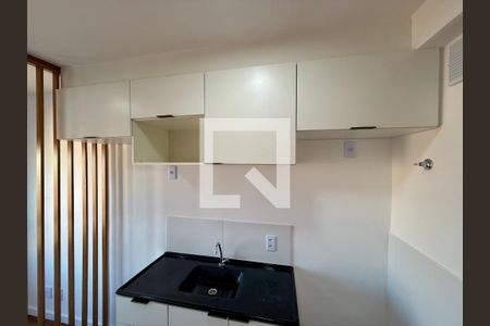 Cozinha  de apartamento para alugar com 1 quarto, 24m² em Vila das Belezas, São Paulo