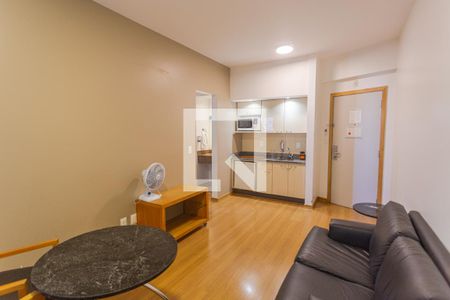 Sala/Cozinha de kitnet/studio à venda com 1 quarto, 38m² em Lourdes, Belo Horizonte