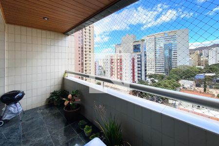 Varanda da Sala de apartamento à venda com 4 quartos, 257m² em Funcionários, Belo Horizonte