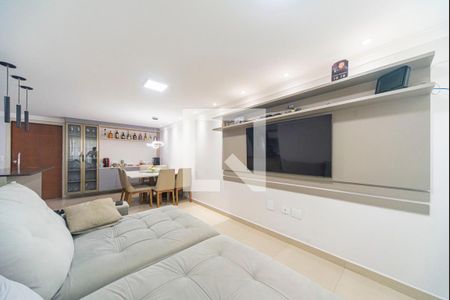 Sala de apartamento à venda com 3 quartos, 96m² em Parque Sao Vicente, Santo André