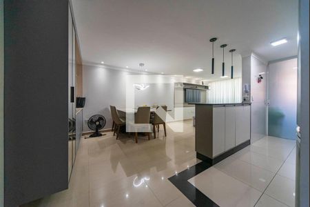 Sala de apartamento à venda com 3 quartos, 96m² em Parque Sao Vicente, Santo André