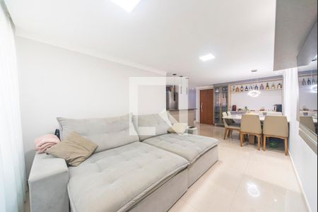 Sala de apartamento à venda com 3 quartos, 96m² em Parque Sao Vicente, Santo André
