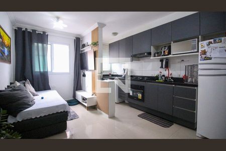 Sala/cozinha de apartamento para alugar com 1 quarto, 39m² em Vila Carrão, São Paulo