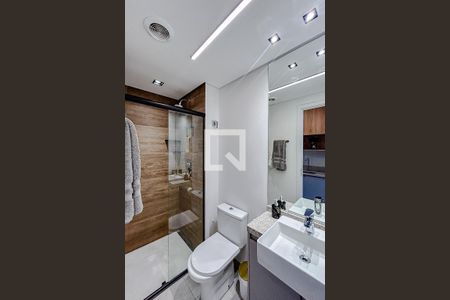Banheiro de kitnet/studio à venda com 1 quarto, 39m² em Vila Gomes Cardim, São Paulo