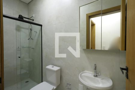 Banheiro de kitnet/studio para alugar com 1 quarto, 24m² em Centro, São Caetano do Sul