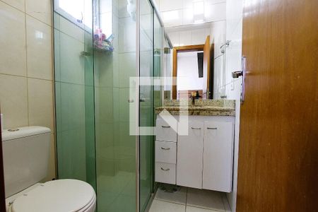 Banheiro da Suíte de apartamento à venda com 3 quartos, 140m² em Monsenhor Messias, Belo Horizonte