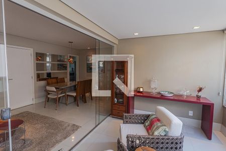 Varanda da Sala de apartamento para alugar com 3 quartos, 103m² em Santo Agostinho, Belo Horizonte