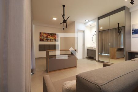Sala de apartamento para alugar com 1 quarto, 50m² em Alto da Boa Vista, Ribeirão Preto