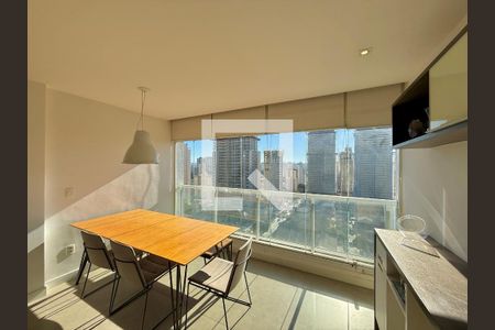 Sacada Integrada  de apartamento à venda com 1 quarto, 67m² em Brooklin, São Paulo
