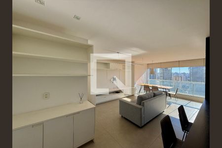Sala de apartamento à venda com 1 quarto, 67m² em Brooklin, São Paulo