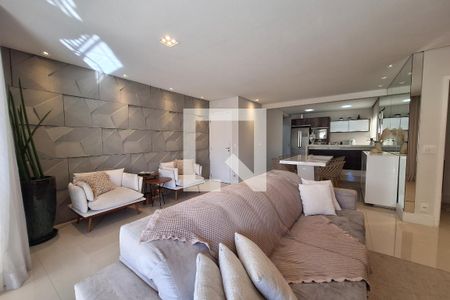 Sala  de apartamento à venda com 2 quartos, 96m² em Vila Valparaíso, Santo André