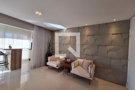 Sala  de apartamento à venda com 2 quartos, 96m² em Vila Valparaíso, Santo André
