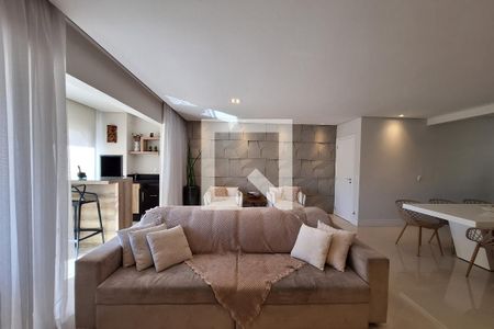 Sala  de apartamento à venda com 2 quartos, 96m² em Vila Valparaíso, Santo André
