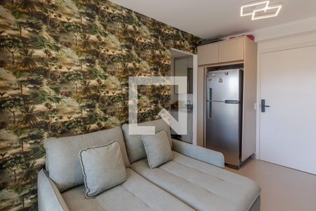 Sala e Cozinha de kitnet/studio para alugar com 1 quarto, 32m² em Moema, São Paulo
