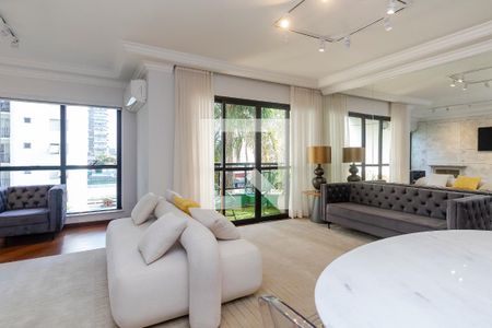 Sala de apartamento para alugar com 3 quartos, 123m² em Brooklin, São Paulo