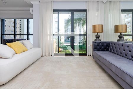 Sala de apartamento para alugar com 3 quartos, 123m² em Brooklin, São Paulo
