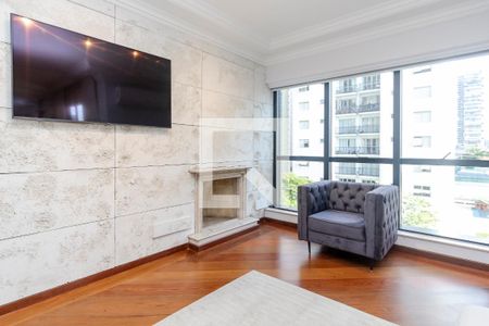 Sala de apartamento para alugar com 3 quartos, 123m² em Brooklin, São Paulo