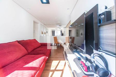 Sala de apartamento à venda com 3 quartos, 57m² em Vila Homero Thon, Santo André