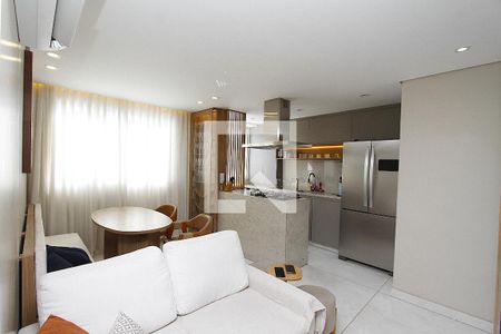 Sala de apartamento para alugar com 2 quartos, 55m² em Salgado Filho, Belo Horizonte