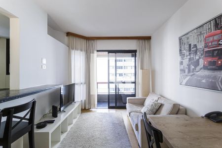 Sala de apartamento à venda com 1 quarto, 46m² em Itaim Bibi, São Paulo