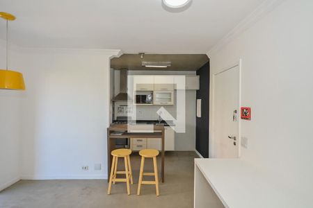 Sala de apartamento para alugar com 1 quarto, 48m² em Panamby, São Paulo