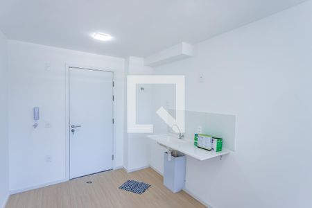 Sala e cozinha de apartamento à venda com 1 quarto, 28m² em Freguesia do Ó, São Paulo